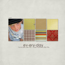 digital scrapbook layout featuring Everyday by Sahlin Studio