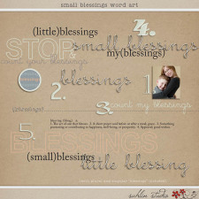 Small Blessings Word Art by Sahlin Studio