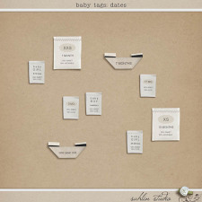 Baby Tags: Dates by Sahlin Studio