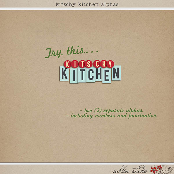 Kitschy Kitchen: Alphas by Jenn Barrette and Sahlin Studio