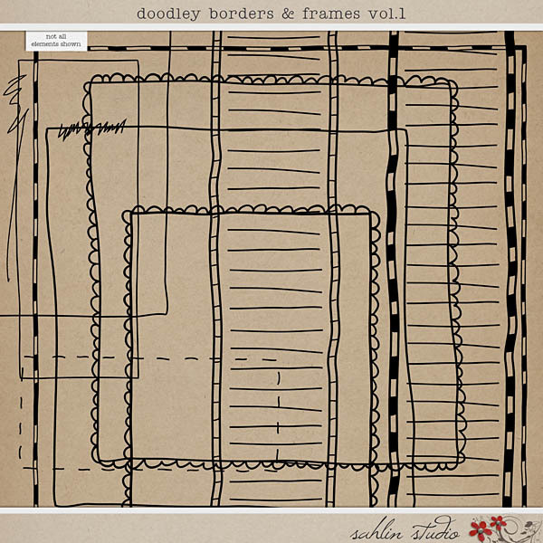 Doodley Borders and Frames Vol. 1 by Sahlin Studio