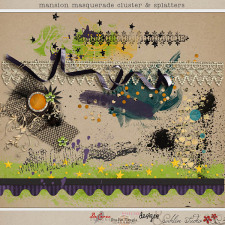 Mansion Masquerade Clusters and Splatters by Britt-ish Designs, DeCrow Designs, Sahlin Studio and Tangie Baxter