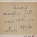 Modern Words: Fall by Sahlin Studio