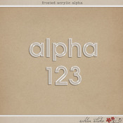 Frosted Acrylic Alpha by Sahlin Studio