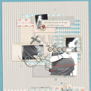 digital scrapbook layout featuring Frosted Acrylic Alpha by Sahlin Studio