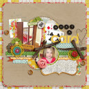 digital scrapbooking layout featuring Grandma's Dresser by Sahlin Studio