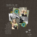 digital scrapbooking layout featuring home sweet home stitched by sahlin studio