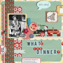 digital scrapbooking layout featuring Kitschy Kitchen: Collection by Jenn Barrette and Sahlin Studio