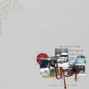 digital scrapbooking layout featuring Knit Alpha by Sahlin Studio