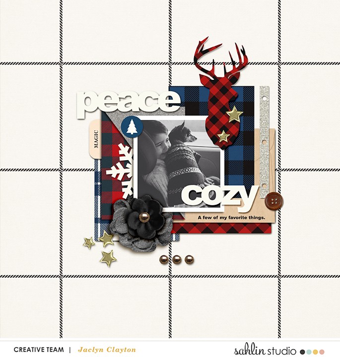 digital scrapbook layout by jackieclayton featuring Mad For Plaid by Sahlin Studio