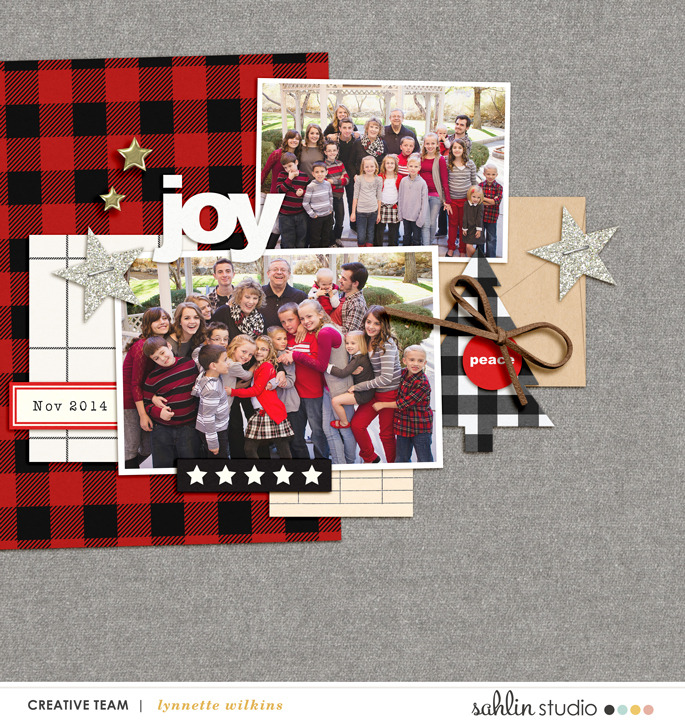 digital scrapbook layout by lynnette featuring Mad For Plaid by Sahlin Studio