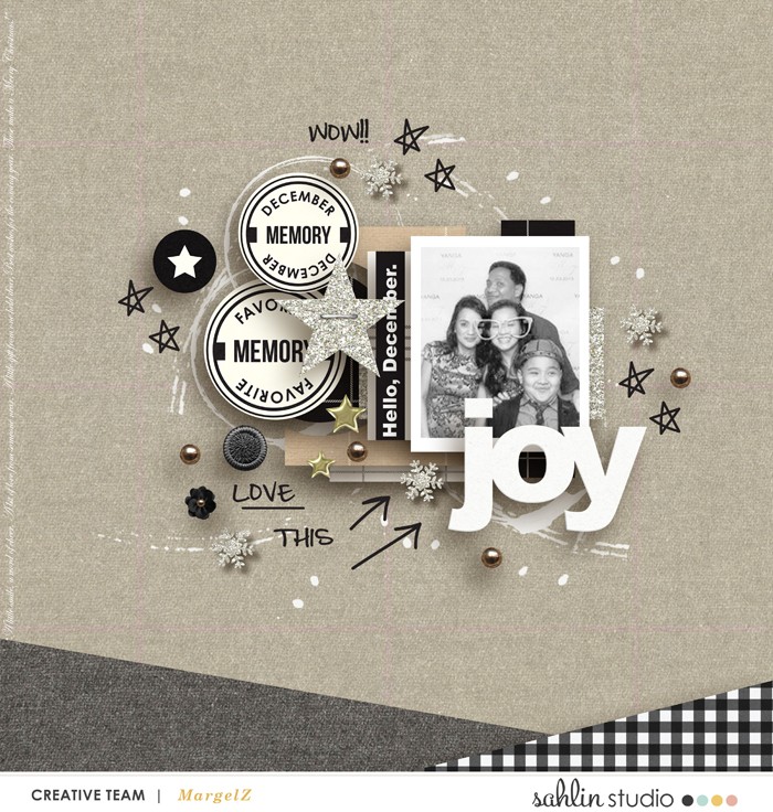 digital scrapbook layout by margelz featuring Mad For Plaid by Sahlin Studio