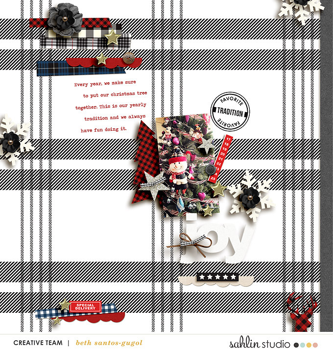 digital scrapbook layout by sucali featuring Mad For Plaid by Sahlin Studio