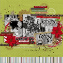 digital scrapbooking layout featuring Holiday Mixed Media by Sahlin Studio