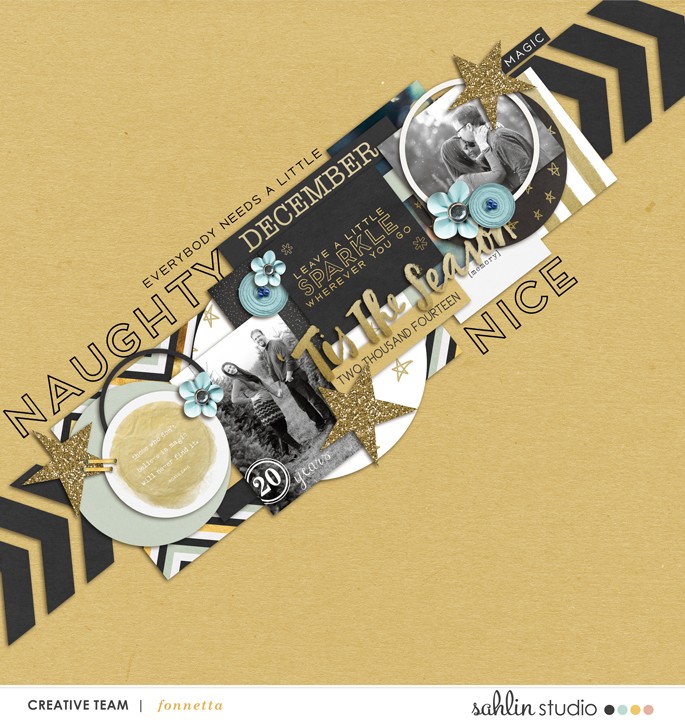 Digital scrapbooking inspiration by fonnetta using  Number Stamps - MPM Magic Add On by Sahlin Studio 