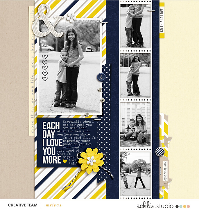 digital scrapbooking layout created by mrivas2181 featuring the November 2015 FREE Template by Sahlin Studio