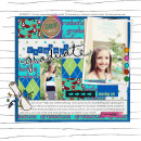 digital scrapbooking layout featuring Paper Block and Strip Templates by Sahlin Studio