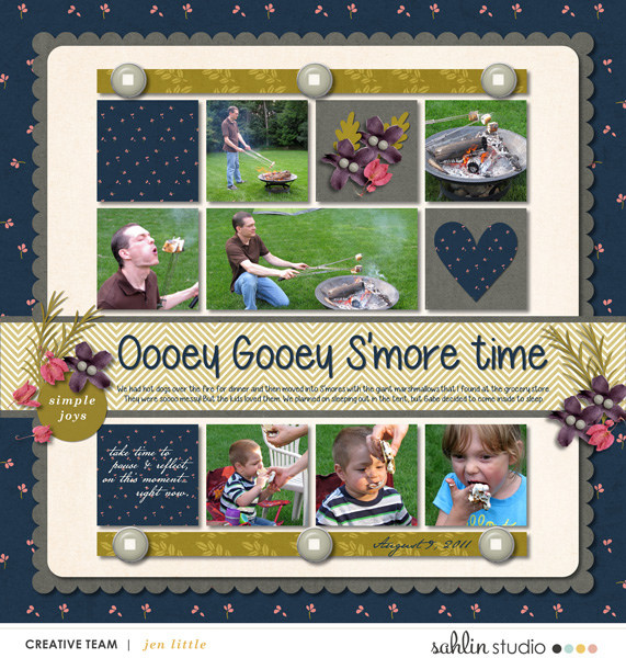 Digital scrapbooking layout by mnjenlittle using Pause by Sahlin Studio