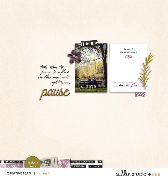 Digital scrapbooking layout by sucali using Pause by Sahlin Studio