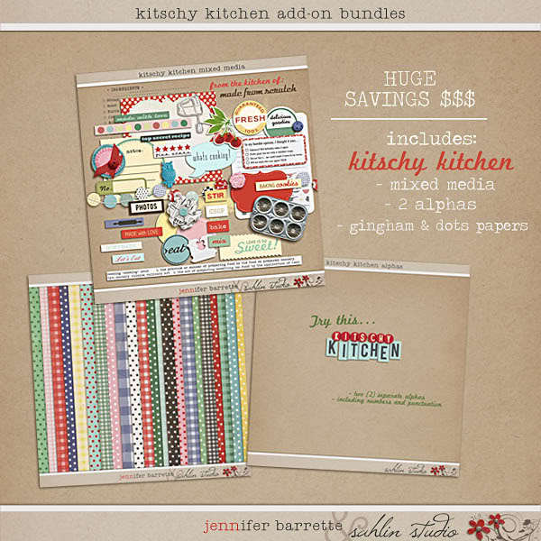 Kitschy Kitchen: Add On Bundle by Jenn Barrette and Sahlin Studio