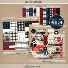 Mad for Plaid (BUNDLE) by Sahlin Studio | Perfect for Project Life, December Daily or Document your December projects!!