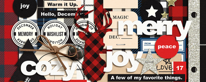 Mad for Plaid (Kit) by Sahlin Studio | Perfect for Project Life, December Daily or Document your December projects!!