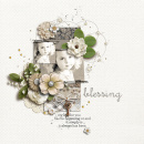 digital scrapbook layout featuring Small Blessings Word Art by Sahlin Studio