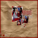 digital scrapbooking layout featuring Striped Candy Alpha by Sahlin Studio