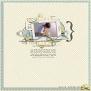 digital scrapbooking layout featuring Sunny with Blue Skies by Sahlin Studio