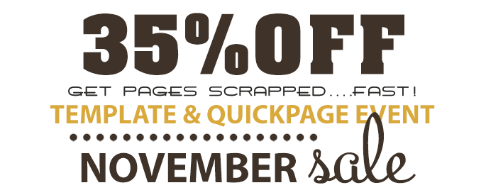 Template & Quickpage EVENT!! Sahlin Studio November Sale 30%OFF