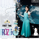 Disney's Frozen costume digital scrapbook page featuring Project Mouse: Ice by Britt-ish Designs and Sahlin Studio
