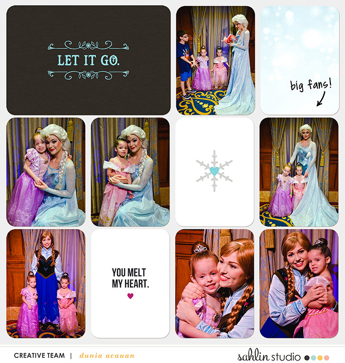 Disney's Frozen digital Project Life layout  featuring Project Mouse: Ice by Britt-ish Designs and Sahlin Studio