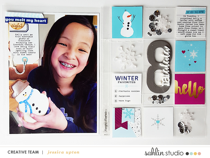 Winter digital scrapbook layout featuring Project Mouse: Ice by Britt-ish Designs and Sahlin Studio