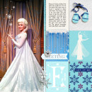 Disney's Elsa digital Project Life layout featuring Project Mouse: Ice by Britt-ish Designs and Sahlin Studio