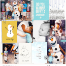 Disney's Olaf meet and greet digital Project Life page featuring Project Mouse: Ice by Britt-ish Designs and Sahlin Studio