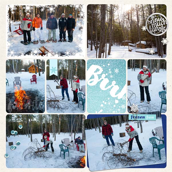 Snow digital Project Life layout  featuring Project Mouse: Ice by Britt-ish Designs and Sahlin Studio