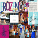 Disneyland's Frozen digital Project Life page featuring Project Mouse: Ice by Britt-ish Designs and Sahlin Studio