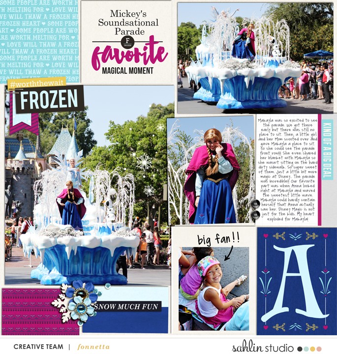 Disneyland digital Project Life layout featuring Project Mouse: Ice by Britt-ish Designs and Sahlin Studio