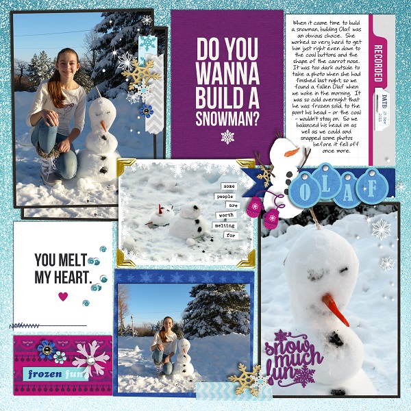 Winter Fun digital Project Life layout featuring Project Mouse: Ice by Britt-ish Designs and Sahlin Studio