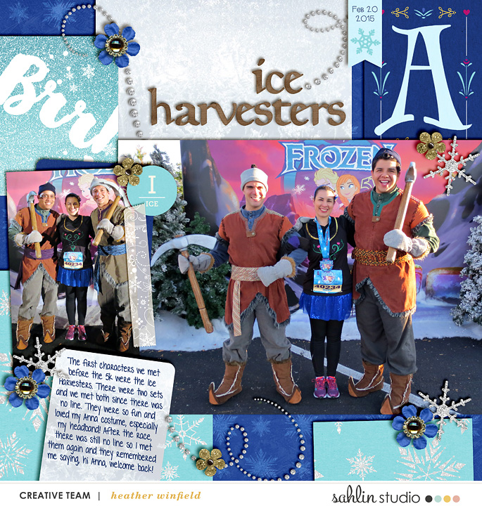 Disney Ice Harvesters meet and greet digital scarpbook layout  featuring Project Mouse: Ice by Britt-ish Designs and Sahlin Studio 