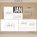 2016 Calendar Cards by Sahlin Studio - Perfect for Project Life or 365!!