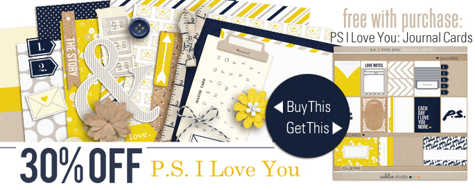 Feb Featured Kit - PS I Love You by Sahlin Studio