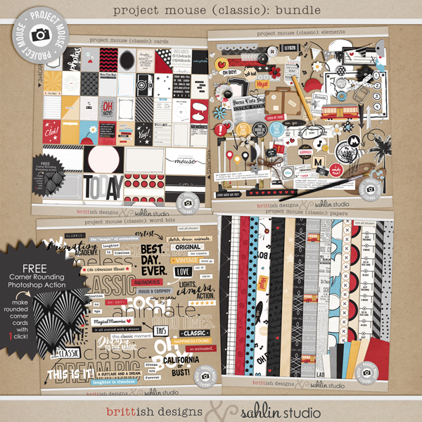 Sahlin Studio  Digital Scrapbooking DesignsProject Mouse