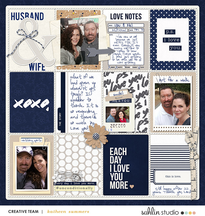 digital scrapbook layout created by kathleen.summers featuring P.S. I Love You by Sahlin Studio