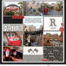 Disney's Radiator Springs digital pocket scrapbooking page using Project Mouse (Cars) by Britt-ish Designs and Sahlin Studio