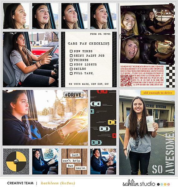 Learn to Drive Teen Project Life page using Project Mouse (Cars) by Britt-ish Designs and Sahlin Studio