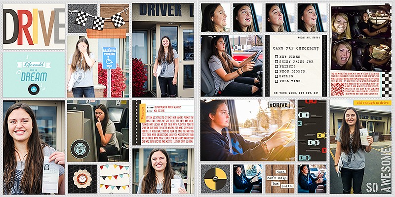 Learn to Drive Teen Project Life page using Project Mouse (Cars) by Britt-ish Designs and Sahlin Studio