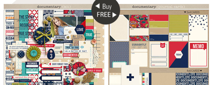 MAY Featured Kit - Documentary by Sahlin Studio - FREE Cards with Purchase of Kit