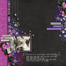 layout featuring Dreaming Word Art by Sahlin Studio