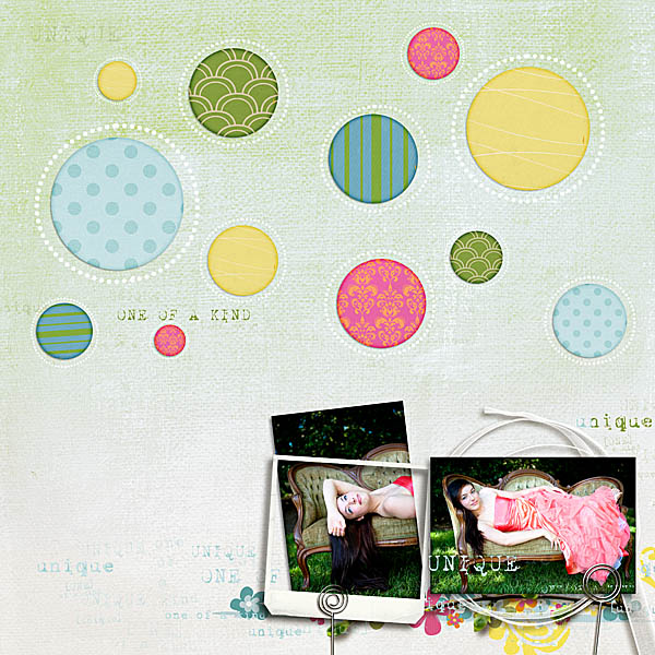 layout featuring Sunshine and Daffodils by Sahlin Studio